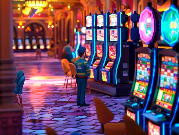 Antarmuka mobile patriot77 M-World Championship menampilkan koleksi permainan slots dan live dealer